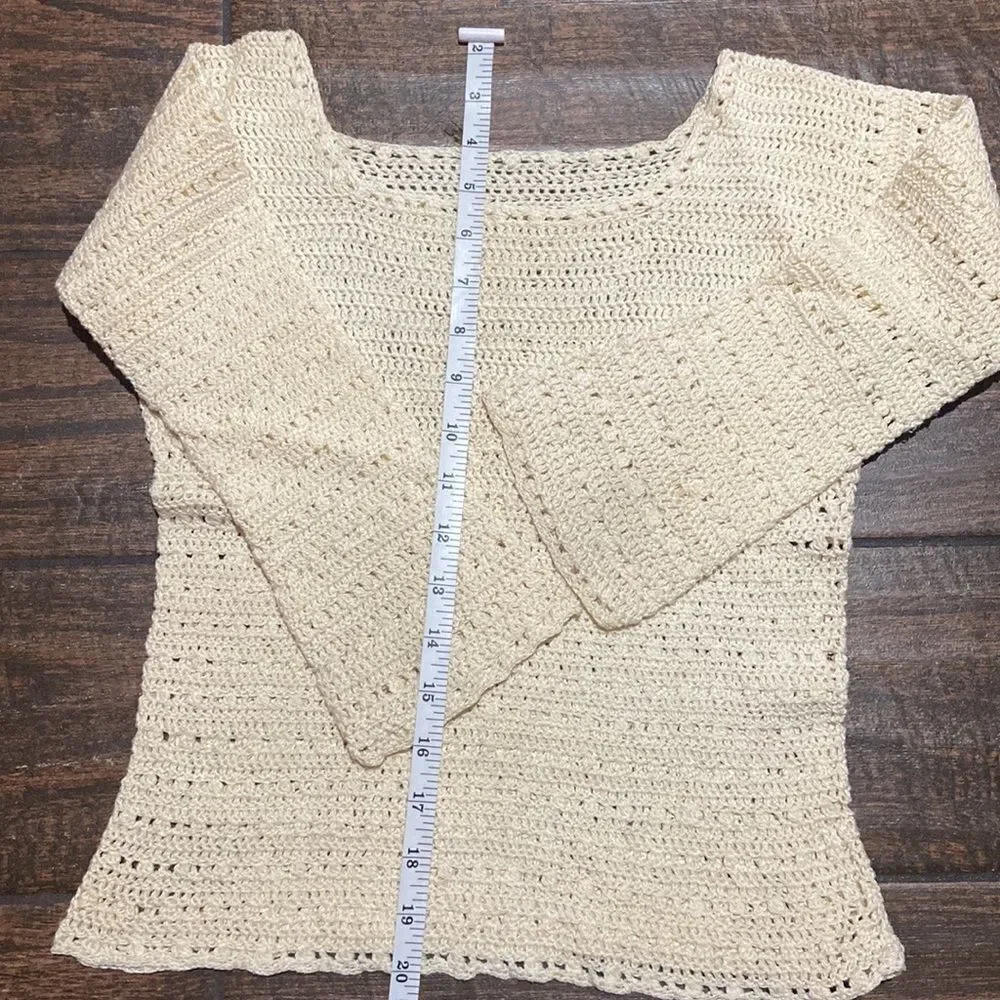 VTG,Handmade Crochet 🧶 Blouse Size XS